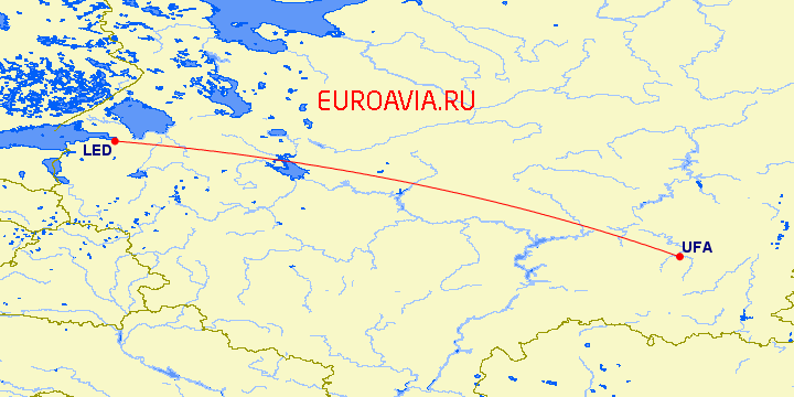 Авиаперелет из Санкт-Петербурга в Уфу